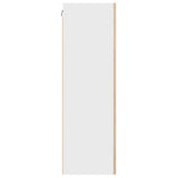 Hanging Cabinet Sonoma Oak and White 50 x 31 x 100 cm 884348