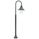 Garden Post Light E27 120 cm Aluminium Dark Green 44218
