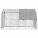 Chicken Run with Roof 2.5x4x2.25 m Galvanised Steel 3328526
