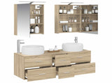 Bathroom Furniture Set 5 pcs Sonoma Oak 3407033