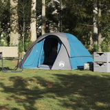 Family Tent Cabin 6-Person Blue Waterproof 4009563