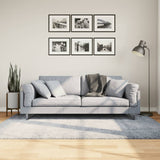 Shaggy Rug PAMPLONA High Pile Modern Blue 140x200 cm 375323