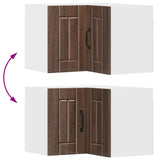 Wall Corner Cabinet LUCCA Brown Oak 57 x 57 x 40 cm 884962