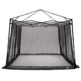 Inner Tent with Roof Grey and Orange 303 x 303 x 196 cm Taffeta 42001174