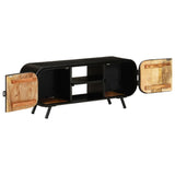 TV Cabinet 110x30x45 cm Rough Mango Wood 328414
