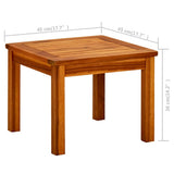 316394 Garden Coffee Table 45x45x36 cm Solid Acacia Wood