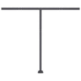 ZNTS Freestanding Manual Retractable Awning 300x250 cm Orange/Brown 3069700