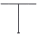 ZNTS Freestanding Manual Retractable Awning 350x250 cm Orange/Brown 3069720