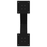 Coffee Table Legs X-Shaped 2 pcs Black 60x cm Steel 4012960