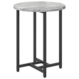 ZNTS Side Table 2 pcs Grey Sonoma Engineered Wood and Metal 869699