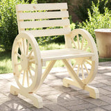 Garden Chair Set of 2 Natural wood finish Solid fir wood Standard 365101