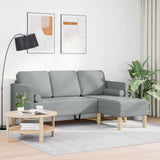 Sofa Set with Cushion Light Grey 173 x 131 x 67 cm Polyester 42001913