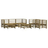 7 Piece Garden Lounge Set Impregnated Wood Pine 3186241