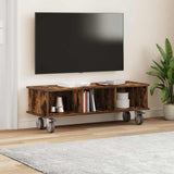 TV Stand Smoked Oak 100 x 35 x 35 cm Engineered Wood 891036