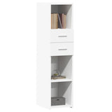 Highboard White 30x42,5x124 cm Engineered Wood 846152