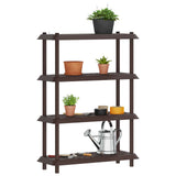 Shelving Unit 4-Tier 100 x 40 x 136.5 cm PP Brown 8011749
