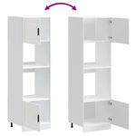 Oven Cabinets 2 pcs Porto White Engineered Wood 3315051