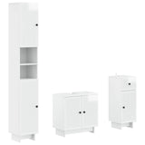 3 Piece Bathroom Cabinet Set EDE Engineered Wood 3417823