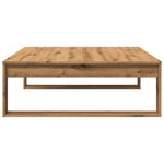 ZNTS Coffee Table Artisan Oak 100x100x35 cm Engineered Wood 856691