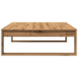 ZNTS Coffee Table Artisan Oak 100x100x35 cm Engineered Wood 856691