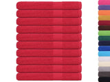 Towels 10 pcs "FROGN" Red 100x200 cm 100% Cotton 136940