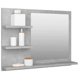 Bathroom Mirror Concrete Grey 60x10.5x45 cm Engineered Wood 805010