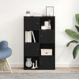 Bookcase Black Oak 60x24x101.5 cm Engineered Wood 860392