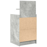 Bedside Cabinets with 2 Drawers 2 pcs Concrete Grey 38x34x80 cm 861362