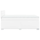 Box Spring Bed with Mattress White 120x200 cm Faux Leather 3286117