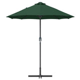 Garden Parasol Green 370 x 197 x 239 cm Polyester and Aluminium 42003368