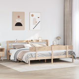 Bed Frame without Mattress 180x200 cm Solid Wood Pine 3306625