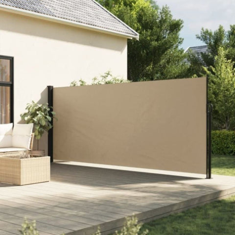 ZNTS Retractable Side Awning Beige 160x300 cm 4004315