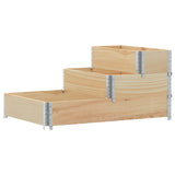 3-Tier Raised Bed 120x80 cm Solid Wood Pine 4010309