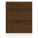 Kitchen Base Cabinet Lucca Brown Oak Engineered Wood 854276