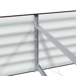 Garden Raised Bed Brown 240 x 80 x 44 cm Steel 42008139