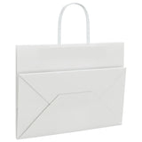 Paper Bags 250 pcs with Handles White 32x17x25 cm 4101621