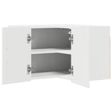 Wall Corner Cabinet PORTO White 57 x 57 x 40 cm Engineered Wood 885305