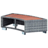 46461 Spa Step Grey Poly Rattan 92x45x25 cm