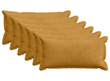 Cushion Cover 6 pcs HOUTEN Yellow 50 x 75 cm Corduroy 919818