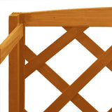 Garden Trellis Planter with Shelves Orange 60x30x140 cm Solid Firwood 314834