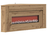 Fireplace with LED Strip Artisan Oak 95 x 42.5 x 60 cm 8020887