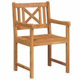 Garden Chairs 6 pcs Natural Solid Acacia Wood 3324847