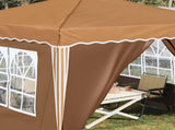 Pop-up Party Tent 288 x 288 x 245 cm Beige Oxford Fabric 42019771