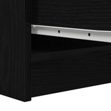 Sideboard Black Oak 29.5x34x76 cm Engineered Wood 861635