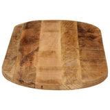 Table Top 110x50x2.5 cm Oval Solid Wood Rough Mango 370107