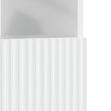 LED TV Cabinet High Gloss White Engineered Wood 896769