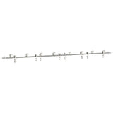 Sliding Door Hardware Kit 400 cm Stainless Steel Silver 3295770