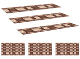 Stair Mats 15 pcs 76 x 20 cm Brown Polyester Rectangular 42054623