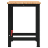 Workbench Light Brown 100x60x81.5 cm Solid Wood Oak Rectangular 3309658