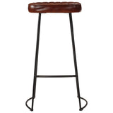 5 Piece Bar Set Solid Rough Wood Mango and Metal 3216414